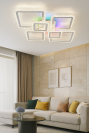 Світлодіодна Led люстра 120 Вт з пультом та rgb підсвічуванням до 23 м² OVAL ICE RGB 7S