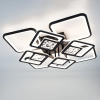 Led люстра до 25 м ² з пультом 110 Вт квадратної чорний корпус (TETRA TWIST ICE 8S)