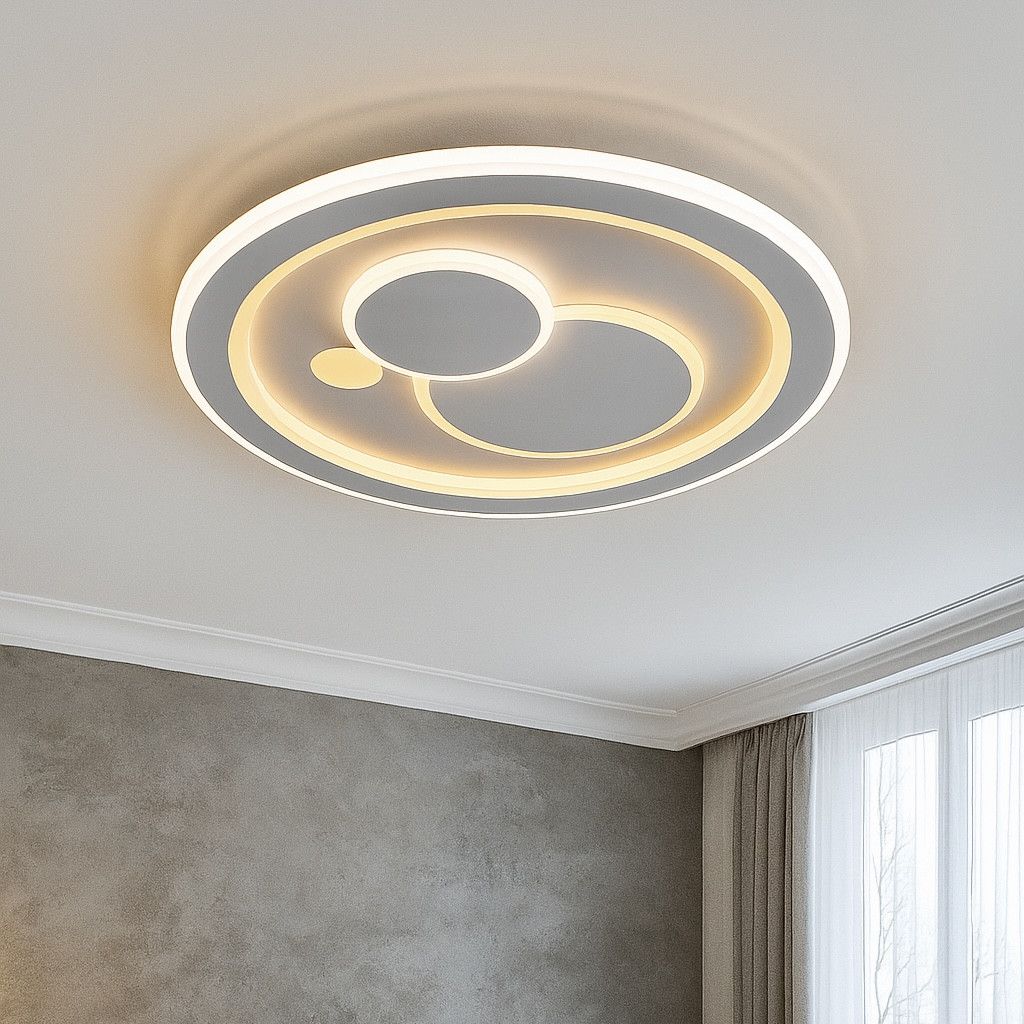 Led люстра до 20 м² світлодіодна кругла 100Вт з пультом управління (BOOM 100W 10010)