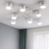 Белая люстра до 25м² под лампу на 8 плафонов GELA 8R WHITE