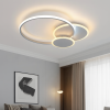 Світлодіодна кругла Led люстра до 20 м²  біло-сіра з пультом 80 Вт  (Violux Trio 220365)