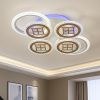 Люстра з пультом до 20 м² Led 125 Вт (V K39928-4+2+1 WT+gold)
