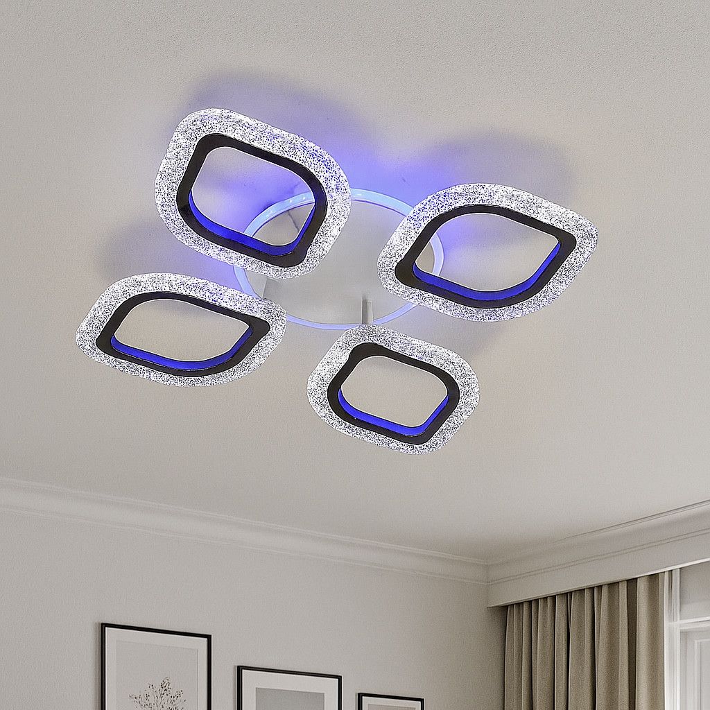 Люстра 15 м² світлодіодна Led з пультом 70 Вт (V K39207/4-TL WT)