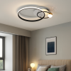 Світлодіодна чорно-біла Led люстра до 15 м² з пультом керування (MX2986-2A WH+BK)
