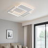 Стельова LED люстра до 18 м² без пульта 80W квадратна біла (VEGA Triple 10110-1)