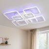 Люстра Led до 25 м² з пультом керування 125 Вт біла та кольорова підсвітка