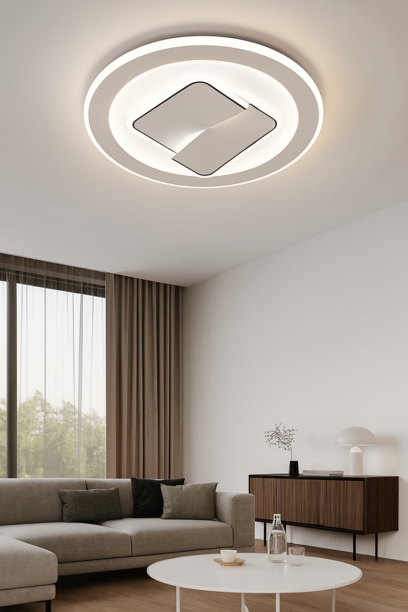 Люстра стельова Led до 15м² світлодіодна кругла (4349-40)
