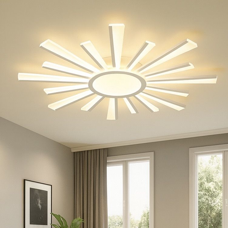 Люстра світлодіодна Led до 20 м² з пультом управління 100 Вт (TERESA 100W-R- WHITE)