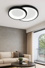 Світлодіодна стельова Led люстра до 15 м² з пультом керування (V1138 BK)