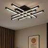 Чорна люстра Led до 18м² мінімалістичний дизайн 120 Вт  (SX809/6BK)