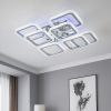 Led люстра на 25 м² квадратной формы с пультом управления (1143/4+4 HR)