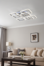 Led люстра на 25 м² квадратной формы с пультом управления (1143/4+4 HR)