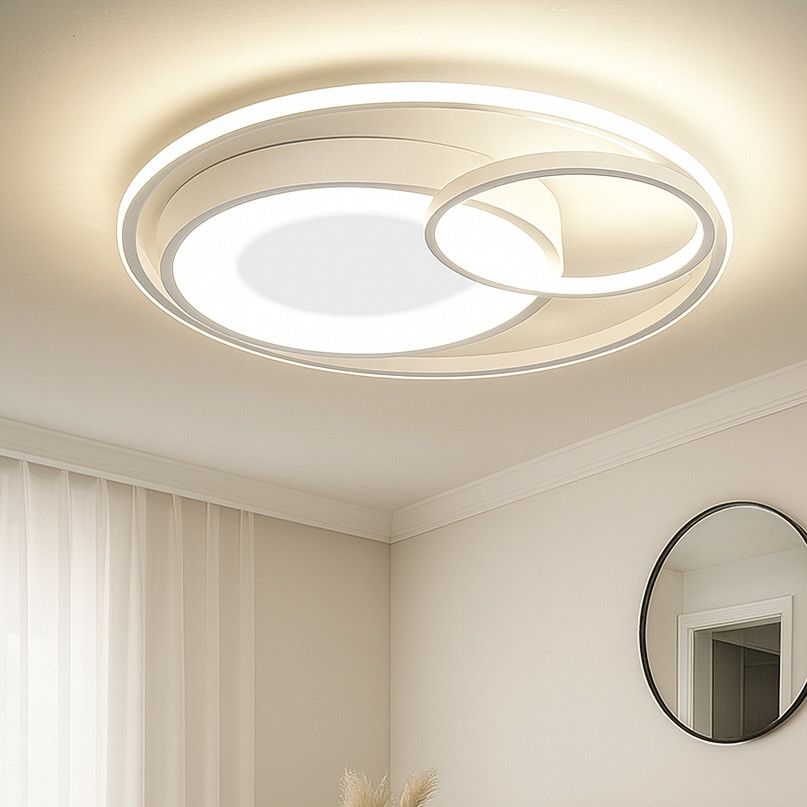 Кругла смарт люстра з пультом до 20 м² у білому кольорі Led 100W (DUOS Wh 220795)