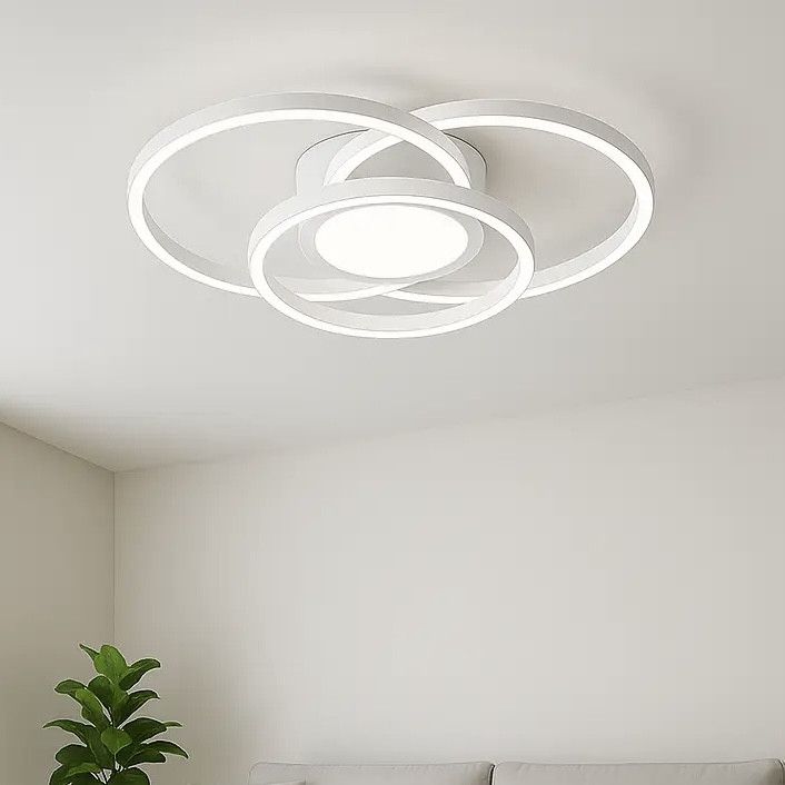 Led люстра 100W з пультом у білому кольорі освітлення до 20 м² FORSAGE