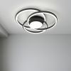 Світлодіодна Led люстра 100W з пультом, чорна, освітлення до 20 м² FORSAGE