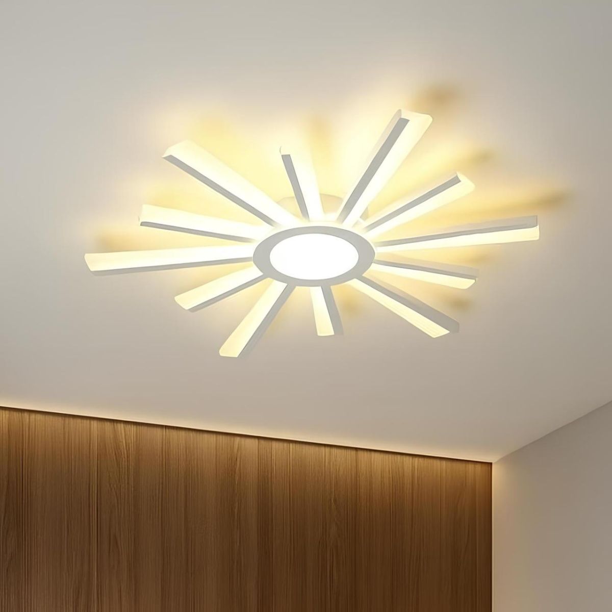 Люстра Led до 18 м² з пультом управління 70 Вт (TERESA 70W-R WHITE 10205)