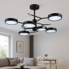 Чорна Led люстра до 18 м² на 6 плафонів 60W (N5502/6 Bk)
