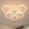 Світлодіодна LED люстра до 18 м² з пультом 72W біла (A8022/3+3WH LED 3color)