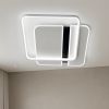 Квадратная Led люстра до 20 м² с пультом чёрно/белый  100 Вт (SAVIO 100W 2S WHITE/BLACK)