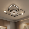 Світлодіодна Led-люстра до 18 м² з пультом та зоряним небом (MX2990-2+2B WH+BK)