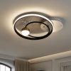 Кругла Led люстра освітлення до 15 м ² з пультом управління чорно-біла (MX2989-2A WH+BK)