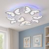 Люстра Led 105W у формі метеликів для дитячої до 18 м² (8067/5+1 LED dimmer)