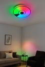 Круглый светильник с колонкой и RGB свечением до 20 м² SONG RGB 80W R