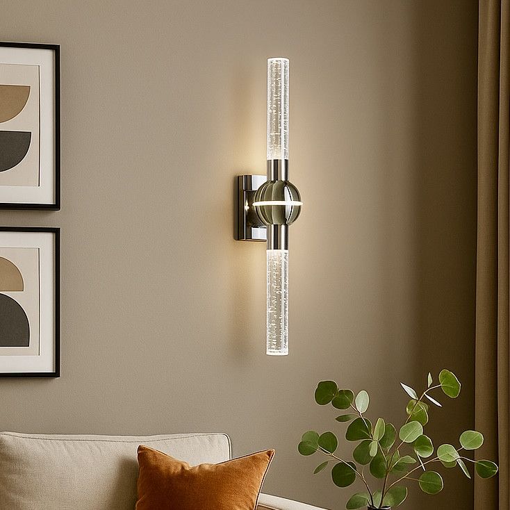 Хромоване Led-Бра циліндричної форми F3787HR