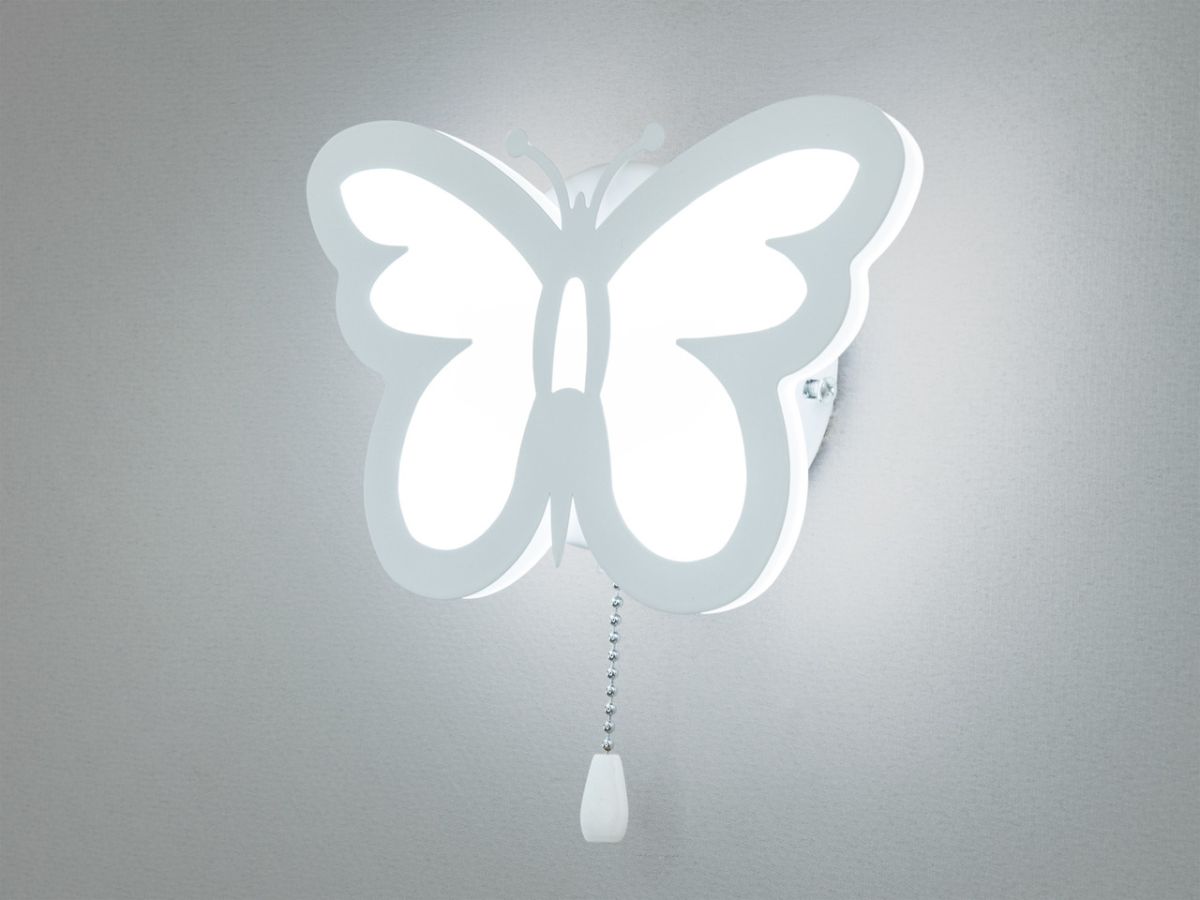 Настінне Led бра метелика білого кольору (8067/1WH)