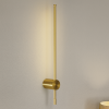Подовжене свiтлодiодне Led-Бра 60 см у бронзовому корпусі Stick Bronze Minimal 2042/600 brass