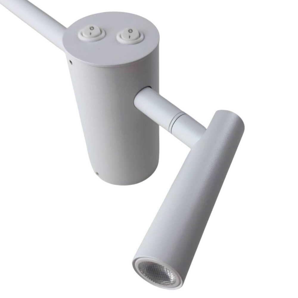 Видовжений настінний Led-світильник у білому корпусі POINTER-P VIOLUX 8W 4200K