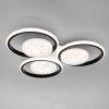 Светодиодная Led люстра до 15 м² з пульта 81 Вт 3 режима света ​(Triple Eclipse 9098/3+3A BK)