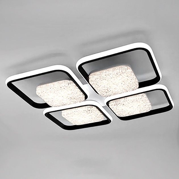 Светодиодная Led люстра до 25 м² з пульта  3 режима света ​(ALMAZ 8S 120 Вт)