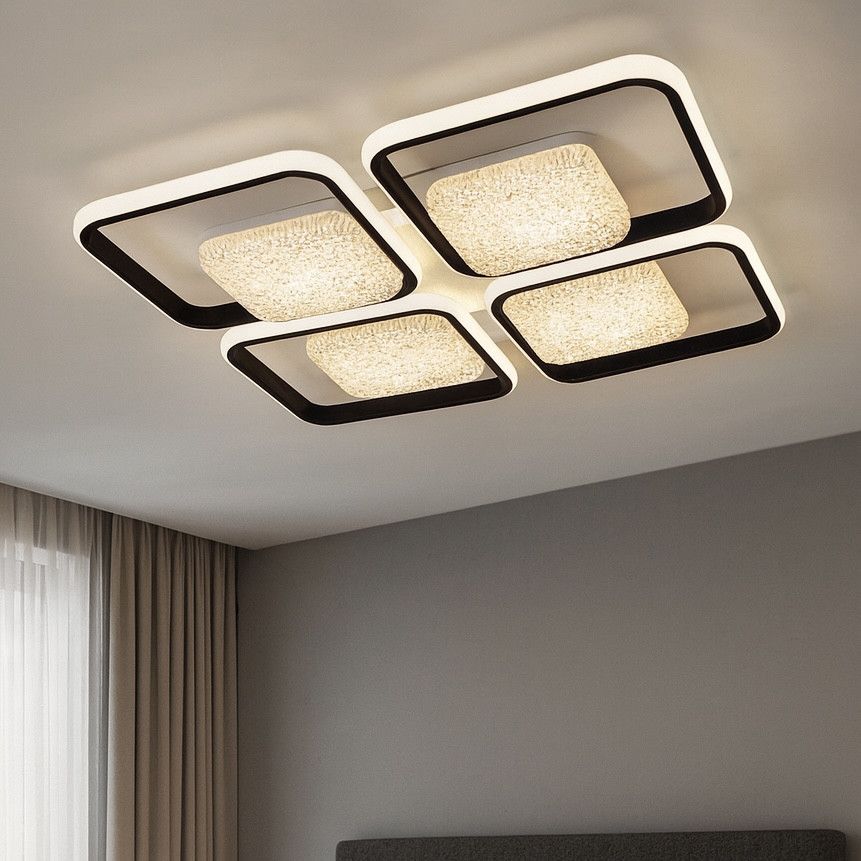 Светодиодная Led люстра до 25 м² з пульта  3 режима света ​(ALMAZ 8S 120 Вт)