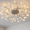 Стельова Led люстра до 20 м² "Світлячок" Art Deco X890-42C SL - 42 лампи G4