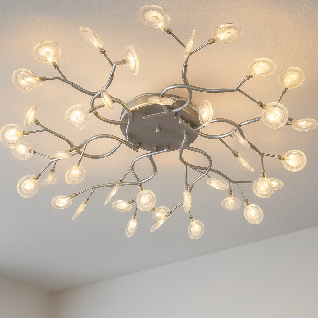 Стельова Led люстра до 20 м² "Світлячок" Art Deco X890-42C SL - 42 лампи G4