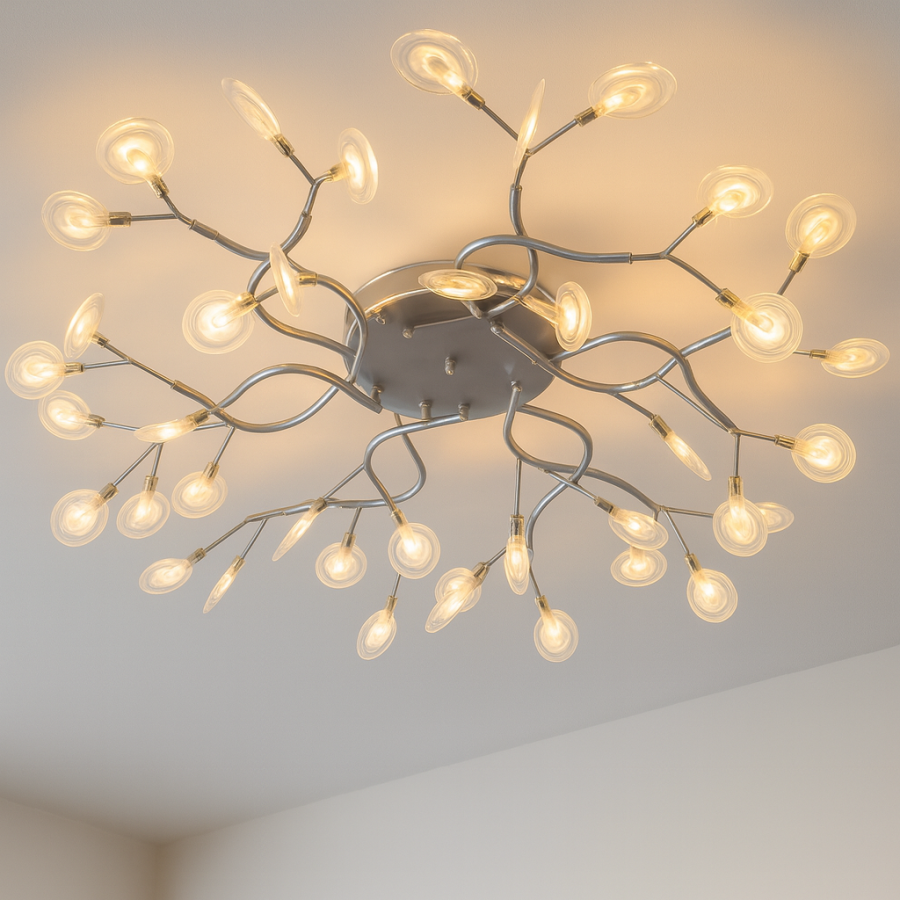 Стельова Led люстра до 20 м² "Світлячок" Art Deco X890-42C SL - 42 лампи G4
