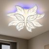 Люстра Led для великої кімнати до 35 м² з пультом 200 Вт (8028/8+4WH LED 3color)