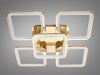 Золота Led люстра до 20 м² з пультом на 5 квадратів 150 Вт (8060/4+1G)