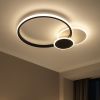 Кругла світлодіодна Led люстра до 15 м² чорно-біла 80W (Z212-1 BLACK)