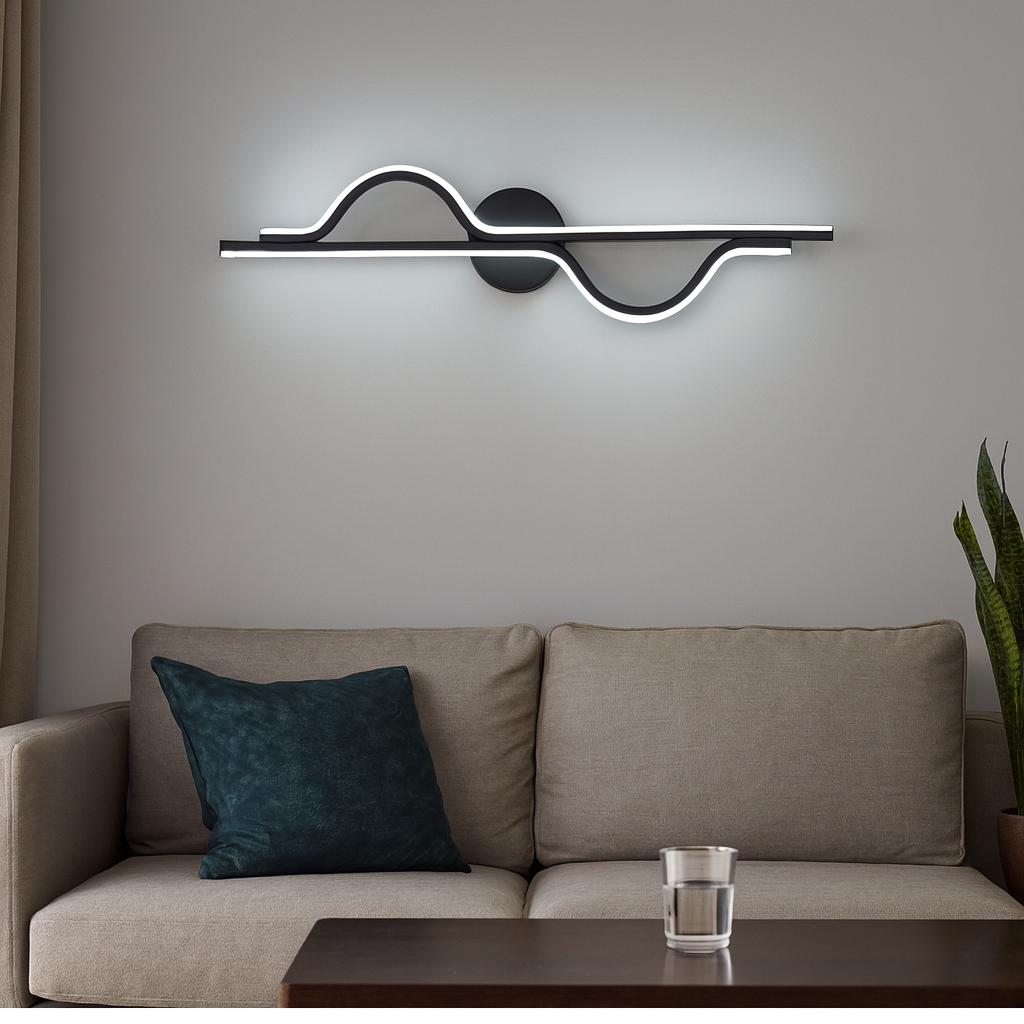 Чорне ультрасучасне світлодіодне Led-Бра 9101/800BK