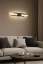 Сучасне Led бра чорне подовжене 56 см (9156/760BK)