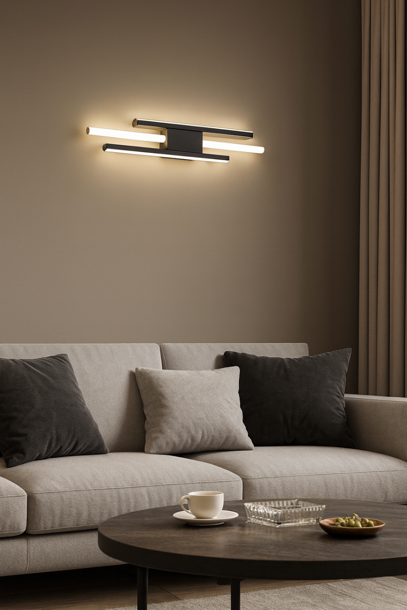 Сучасне Led бра чорне подовжене 56 см (9156/760BK)