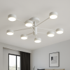 Сучасна люстра на 8 плафонів біла LUMINARIA RAY 8xGX53 (4+4) WHITE