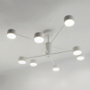 Сучасна люстра на 8 плафонів біла LUMINARIA RAY 8xGX53 (4+4) WHITE