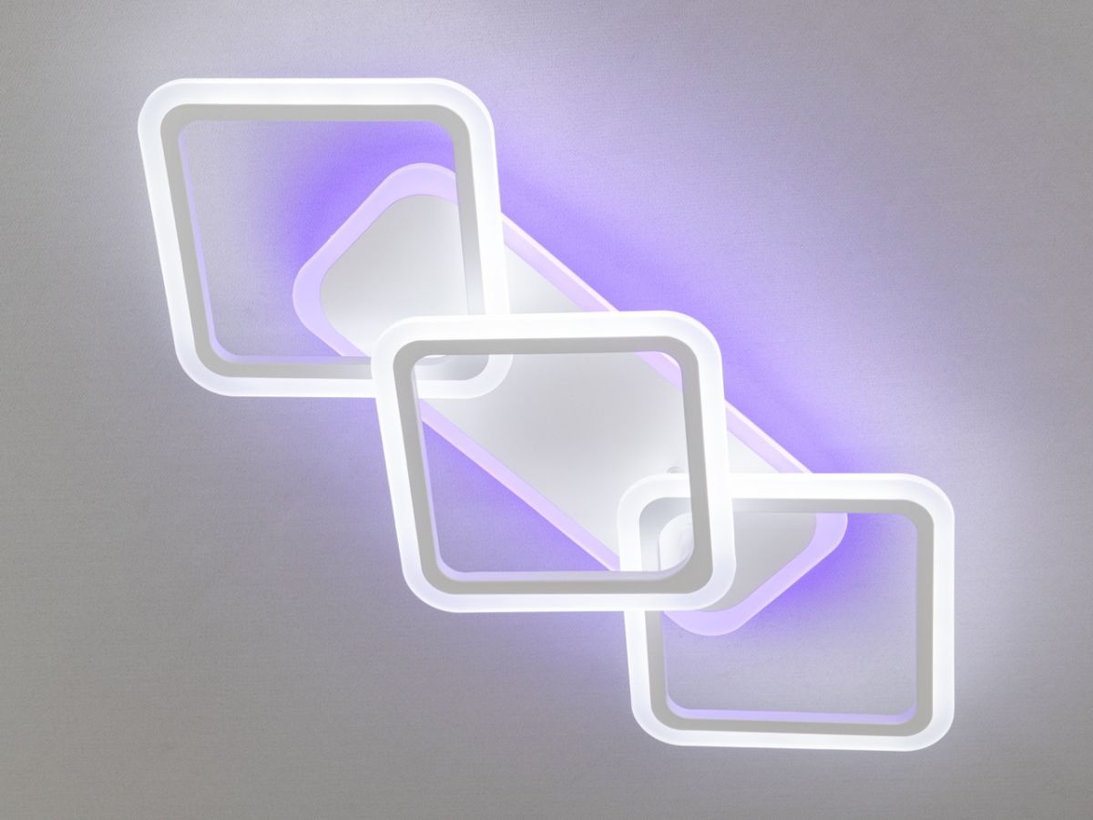 Люстра Led до 15 м² з пультом управління 75W (A8160/2+ 1WH LED 3color)