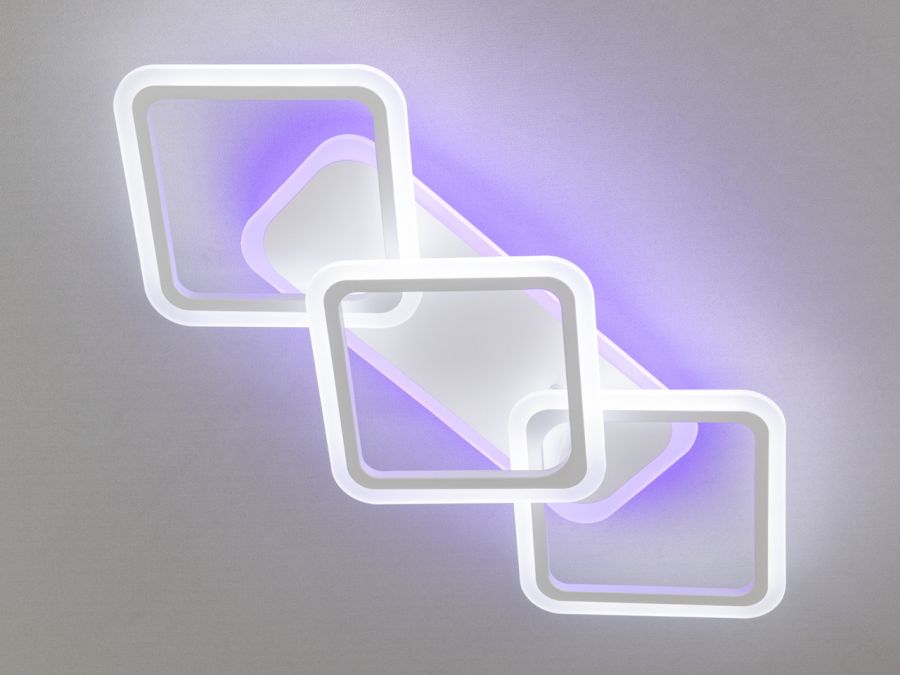 Люстра Led до 15 м² з пультом управління 75W (A8160/2+ 1WH LED 3color)