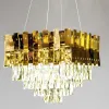 Кришталева люстра у золотому кольорі (Golden Palace 6851/450)
