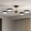 Чорна Led люстра  до 13 м² на 4 плафонів (BX13246/4 BK+FGD)
