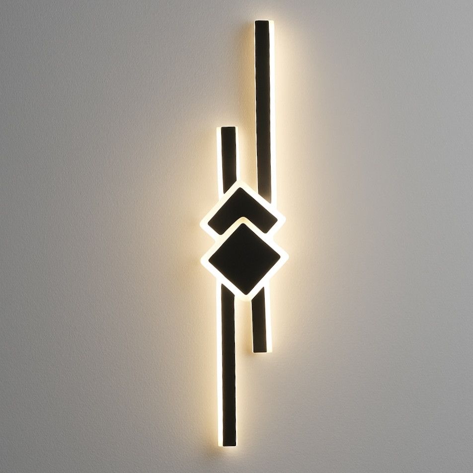Настінне Led бра довжина 67 см чорно-біле (VK33279-650 BK)